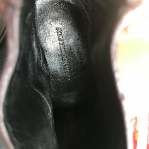 Alexander Wang Pointed Toe Leather Ankle Boots - Picture 3 of 5